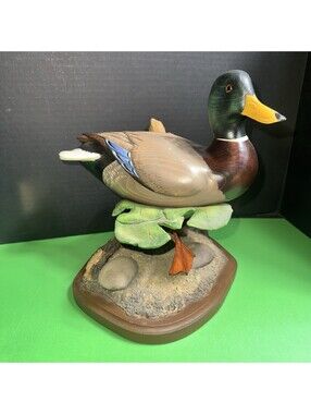 BIG SKY Carvers Limited Ed. Mallard Wood Duck Sculpture #314/1250 – Hand Carved